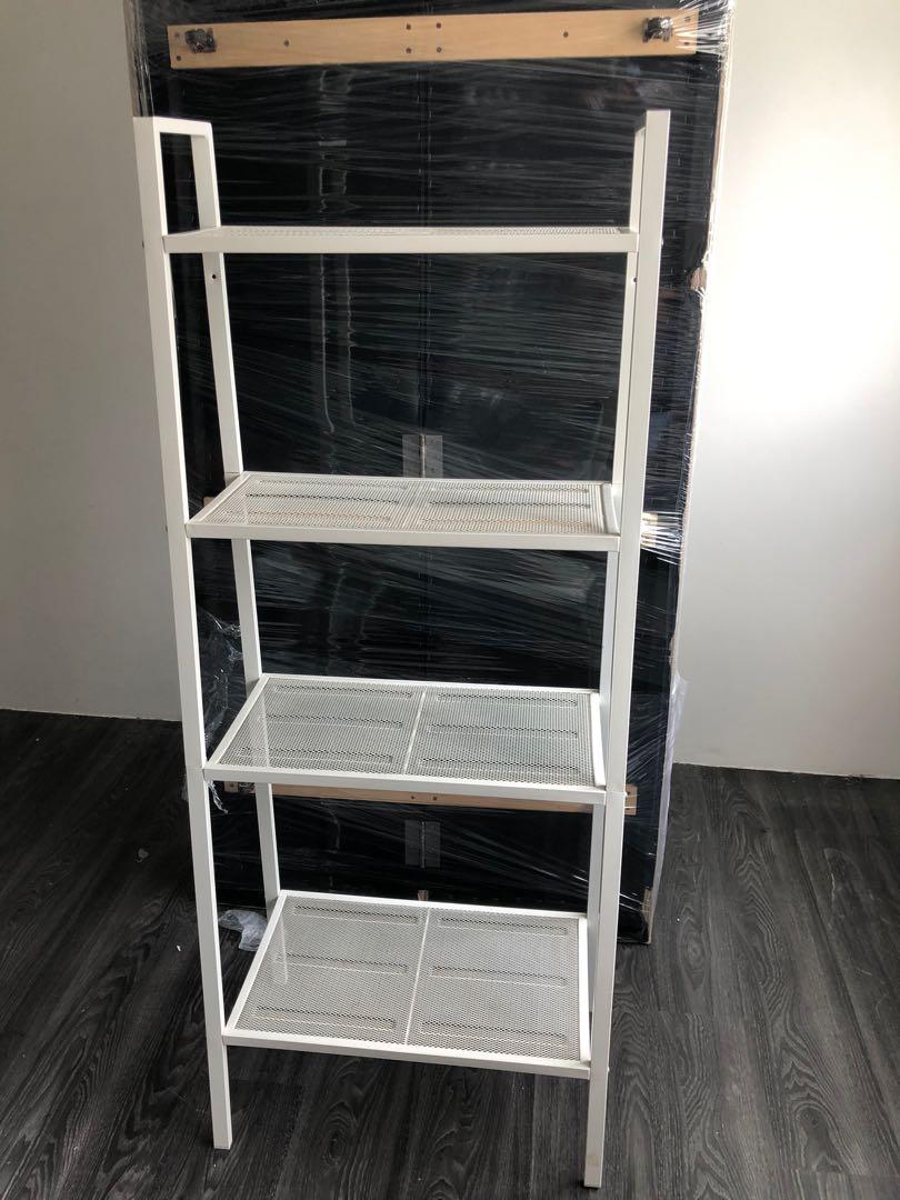 Ikea white metal shelf, Furniture & Home Living, Furniture, Shelves