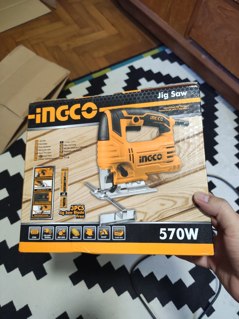 Ingco jigsaw 570w, Furniture & Home Living, Home Improvement ...