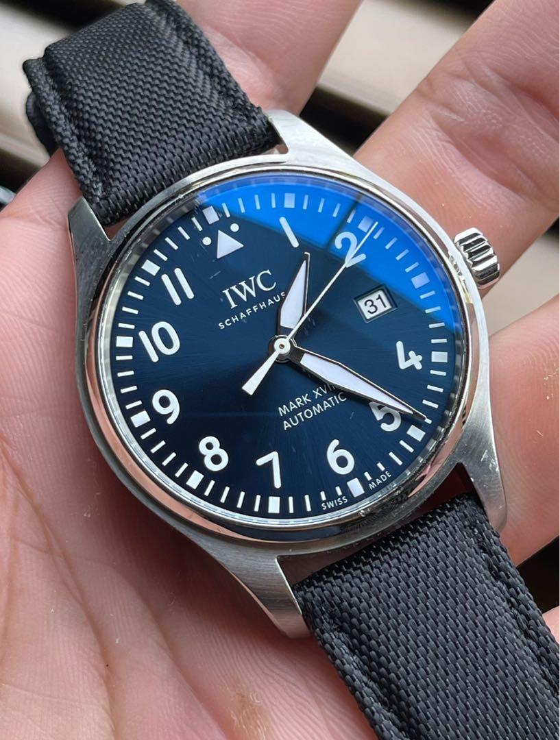 IWC Mark XVIII Mk 18 Le Petit Prince Blue Dial Full Set Luxury