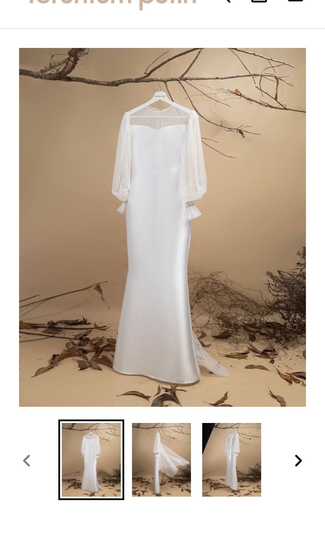 Jasmine Long Dress with veil by Teruntum Putih, Women's Fashion, Dresses & Sets, Dresses on