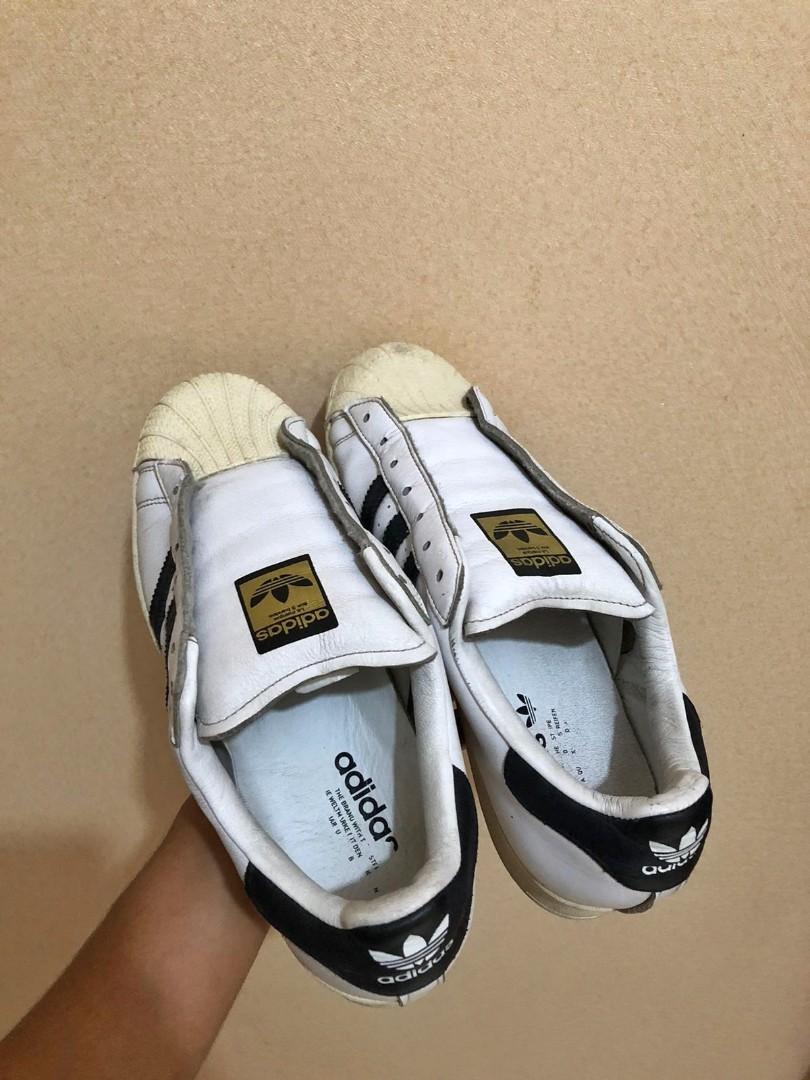 Jual adidas superstar online slip on white