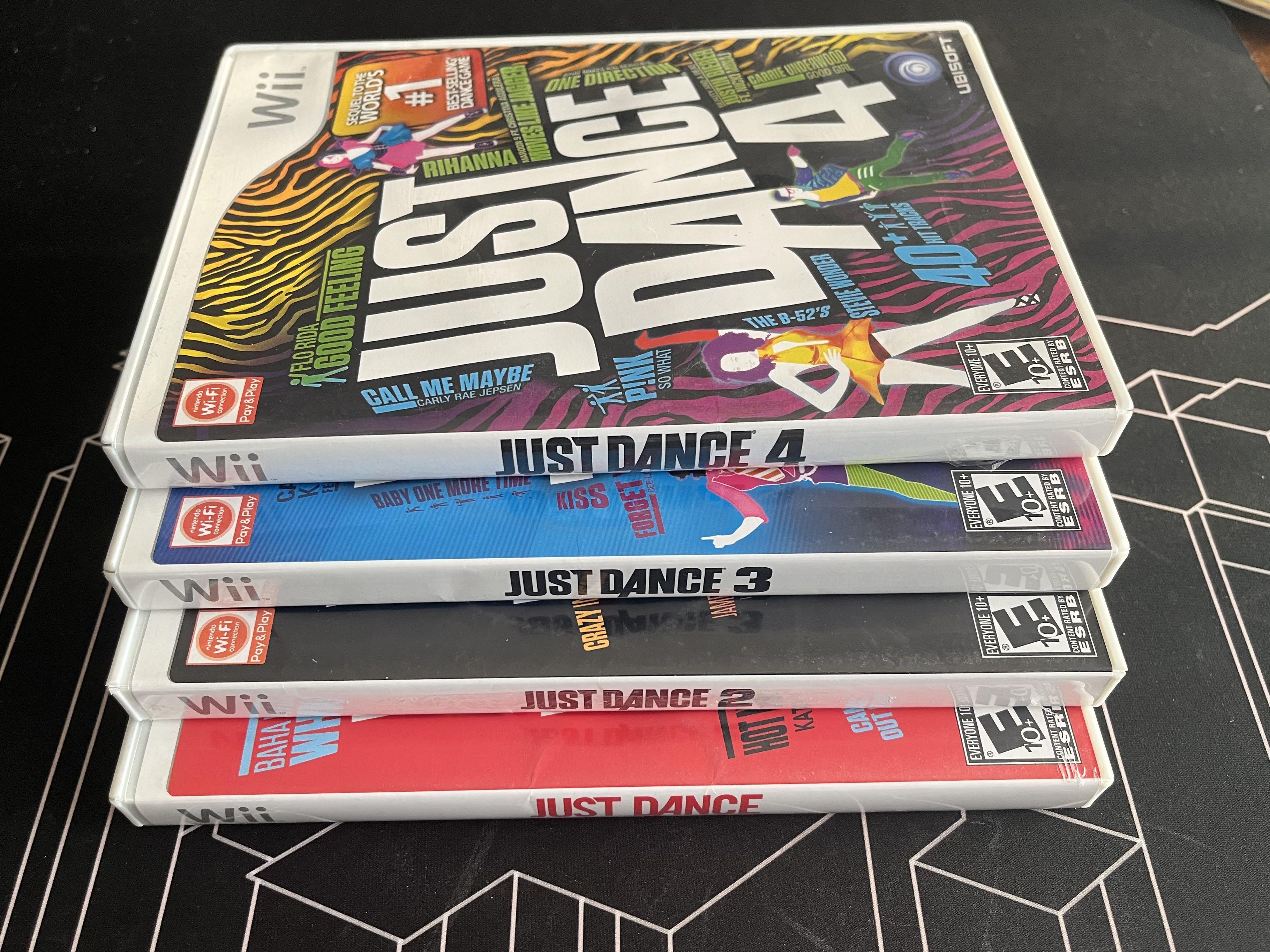 Just Dance 1 - 4 for Nintendo Wii / Wii U (price for all ...