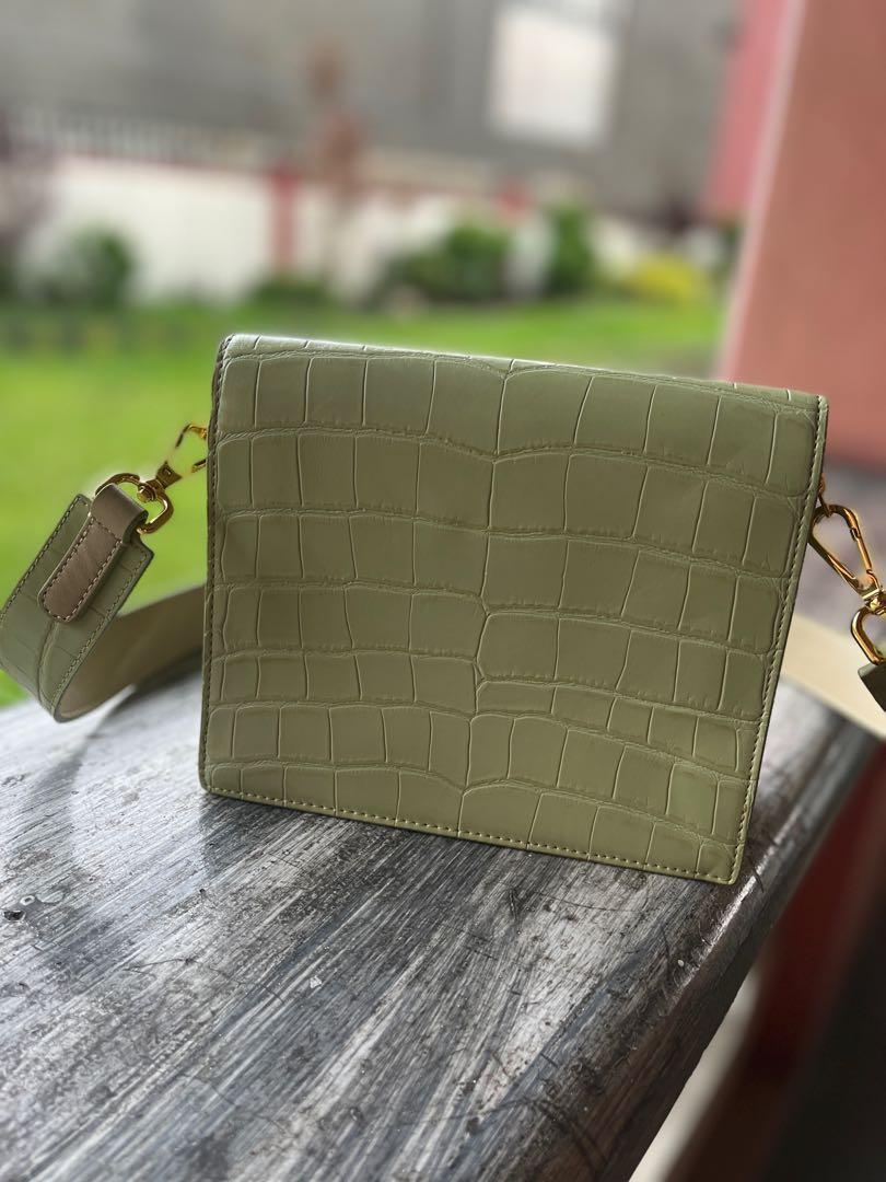 JW PEI mini flap bag sage green, Fesyen Wanita, Tas & Dompet di Carousell