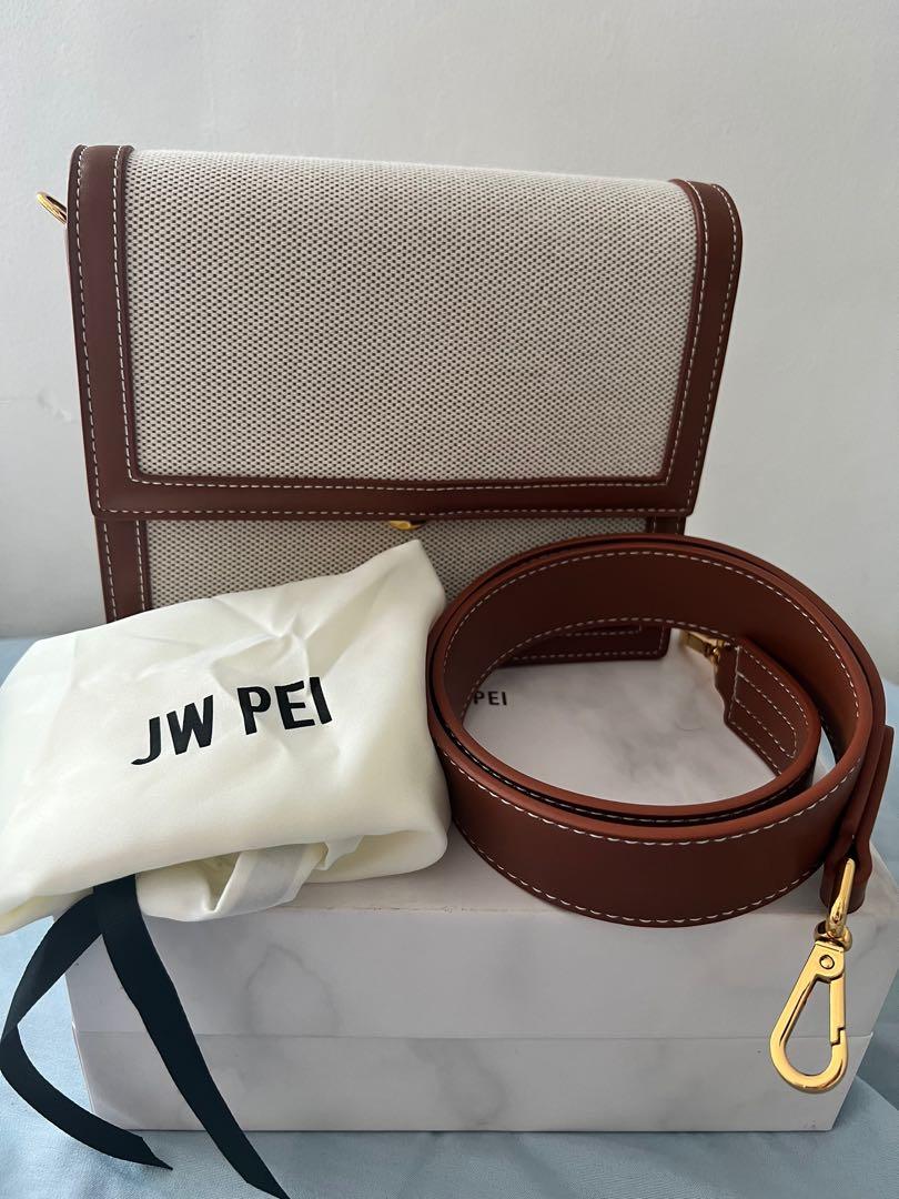 Buy JW PEI Women's Mini Flap Crossbody, Beige Canvas, petit at