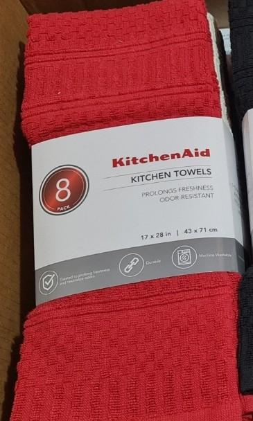 KitchenAid Antimicrobial Treated Kitchen Towels, 8-pack