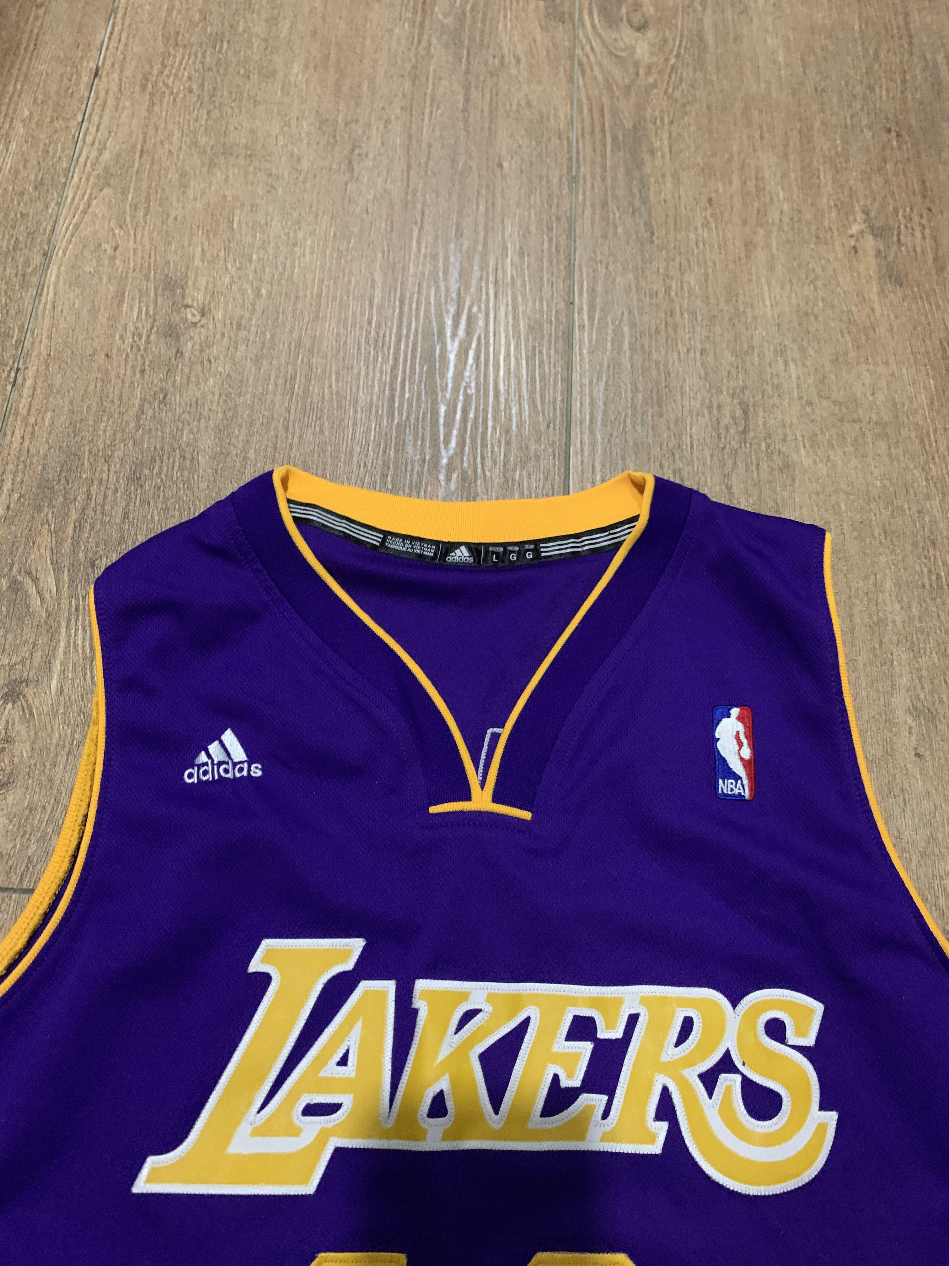 LA Lakers Adidas Jersey Size L, Men's Fashion, Activewear on Carousell