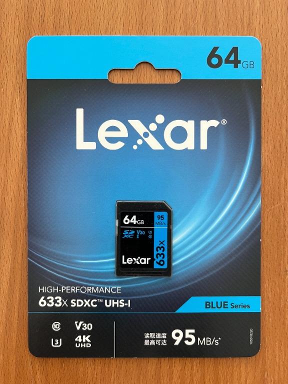 Lexar® High-Performance 633x SDHC™/SDXC™ UHS-I 64GB SD Card BLUE Series  Brand New, Mobile Phones & Gadgets, Mobile & Gadget Accessories, Memory &  SD Cards on Carousell
