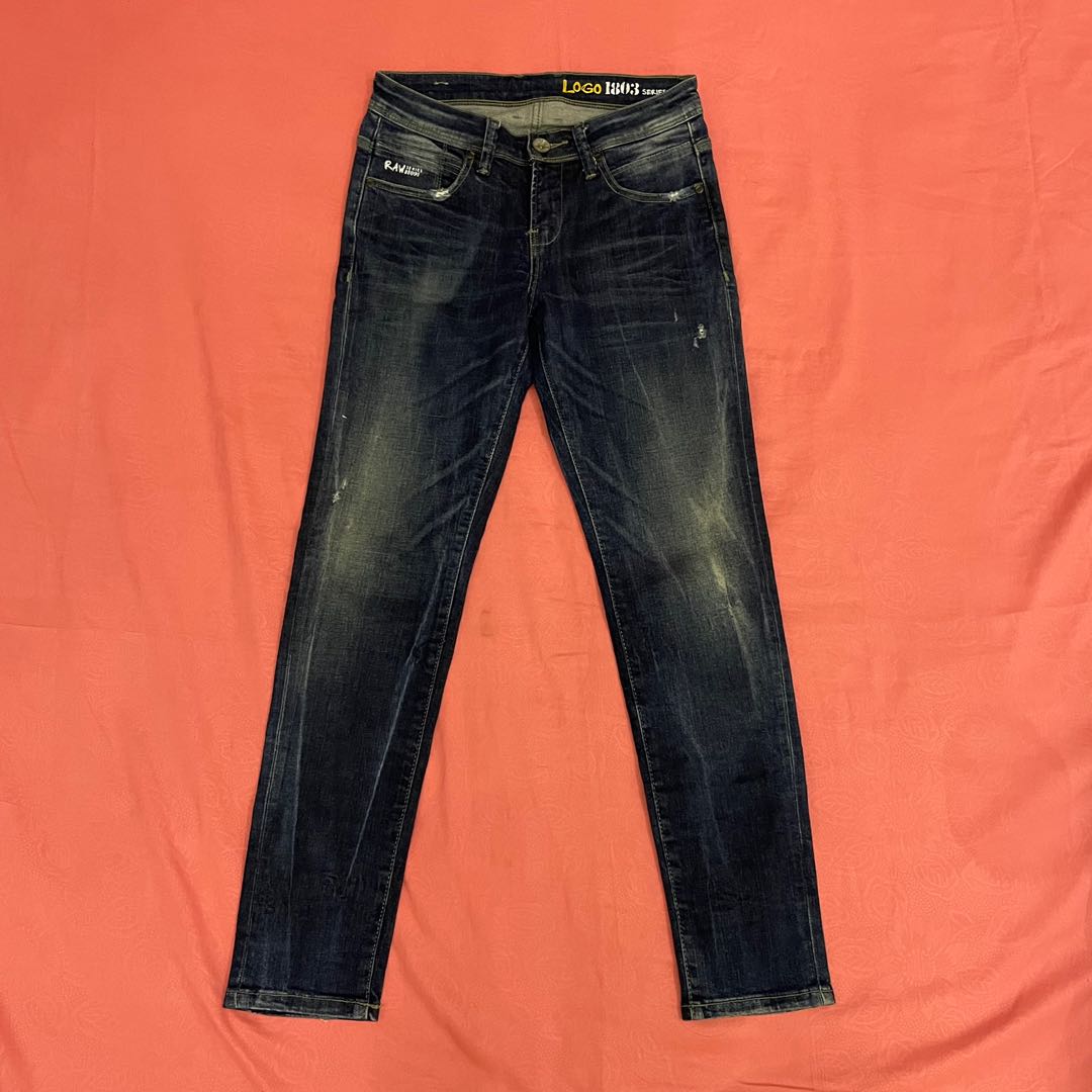 LOGO Jeans raw 1803, Fesyen Wanita 
