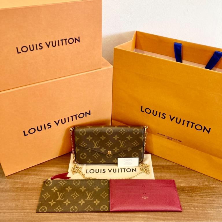 Louis Vuitton Felicie Pochette Monogram LV M61276, Luxury, Bags & Wallets  on Carousell