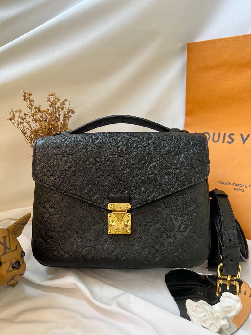 Louis Vuitton Pochette Metis Empreinte Noir LV bag, Luxury, Bags