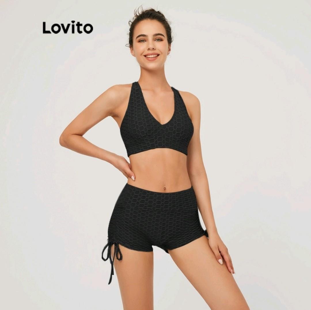 Lovito Quick Drying Sports Bra, Women's Fashion, Activewear on Carousell