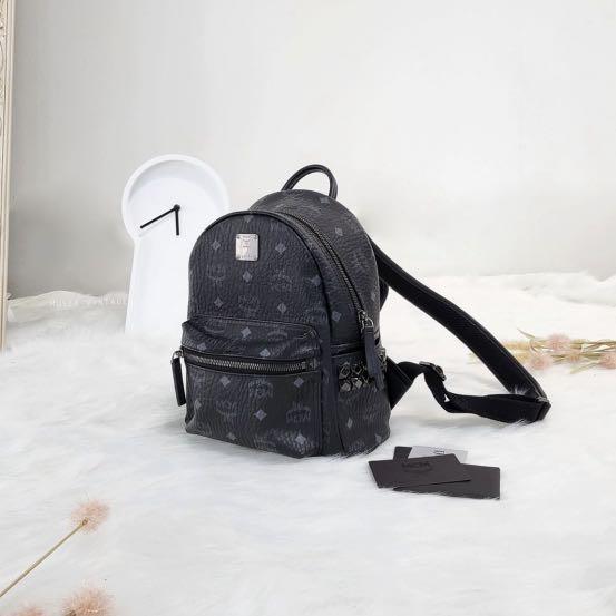 MCM Stark Side Studs Backpack in Visetos 27cm