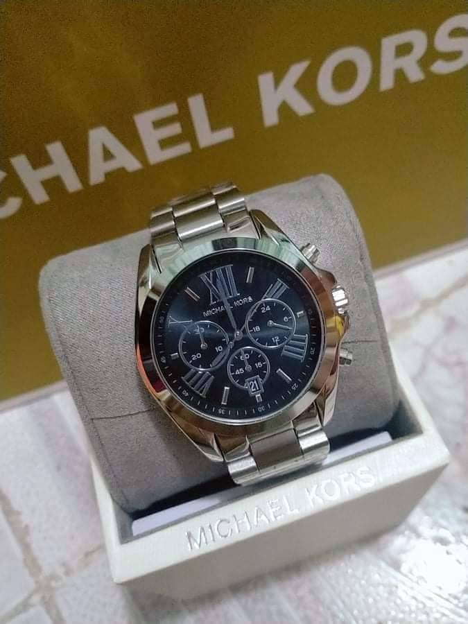 Michael Kors Silver Lexington Chronograph Dial Mens Watch  WatchMall