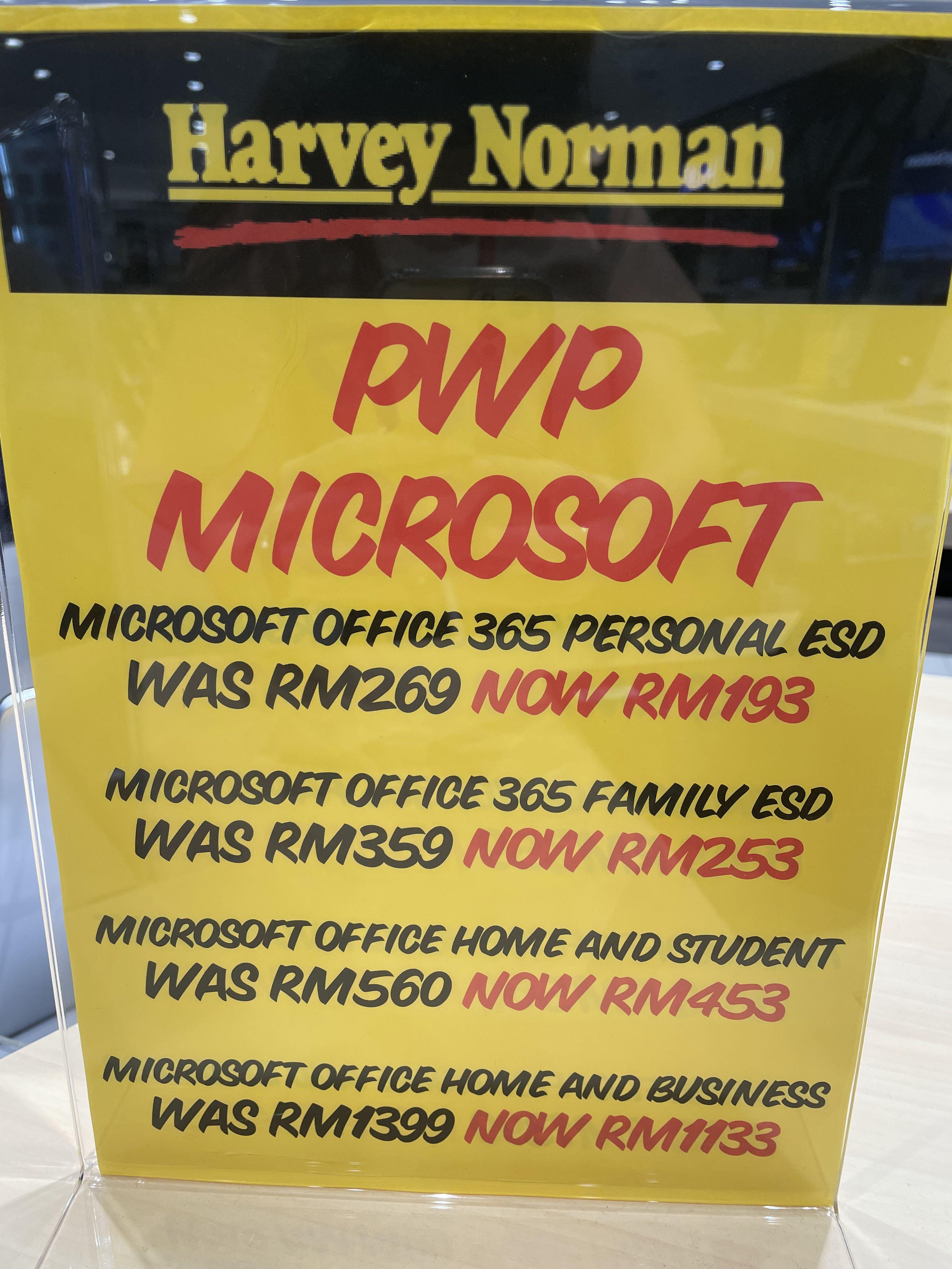 Microsoft Office product keys w 1T storage( word, power point ...