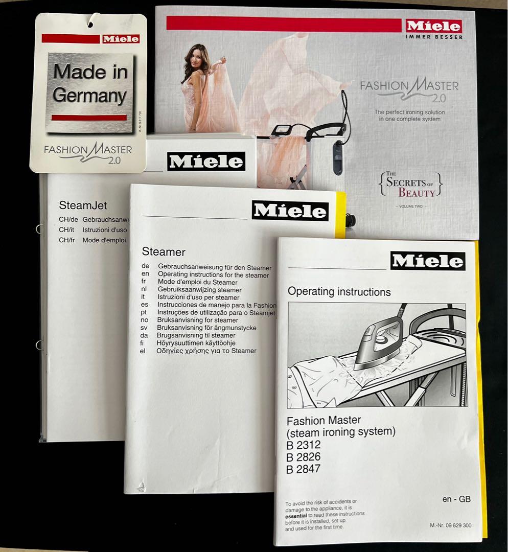 MIELE FashionMaster Made In Germany steam ironing system (full