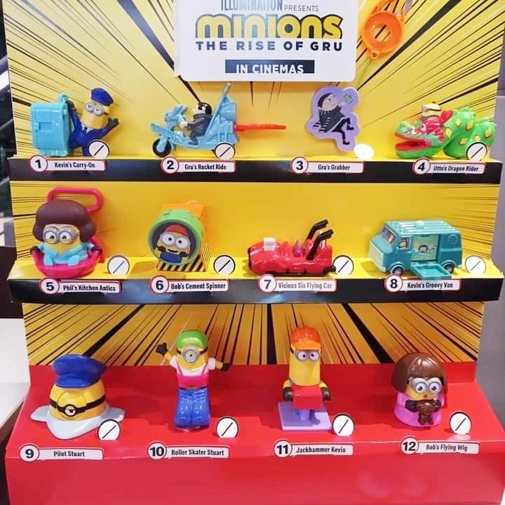 Minion McD Rise of Gru 2022 (set isi 12), Toys & Collectibles, Mainan