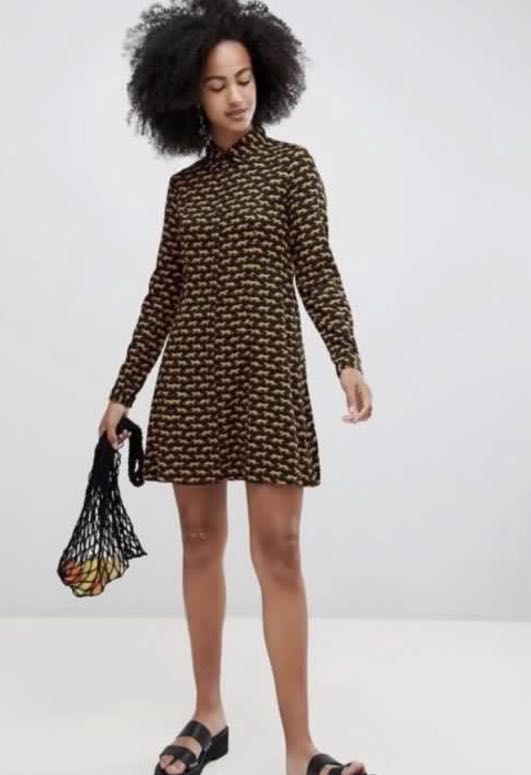 Monki leopard print dress 2025