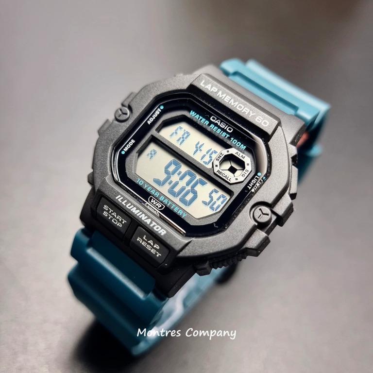 Montres Company 香港註冊公司(30年老店) 卡西歐CASIO 十年電池壽命藍