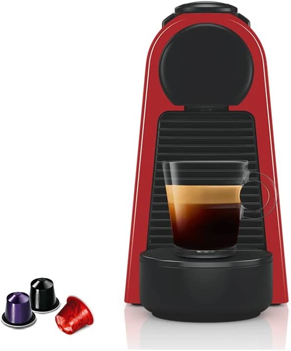 Nespresso Essenza Mini Coffee Machine Ruby Red by Magimix, Mobile
