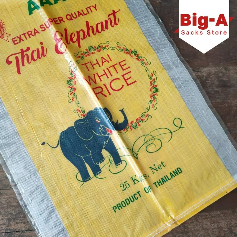 New Rice Sack/ Laminated/Empty Sack Sand Bag/ 25kg Sacks/ Sako pang Bato Bigas, Commercial