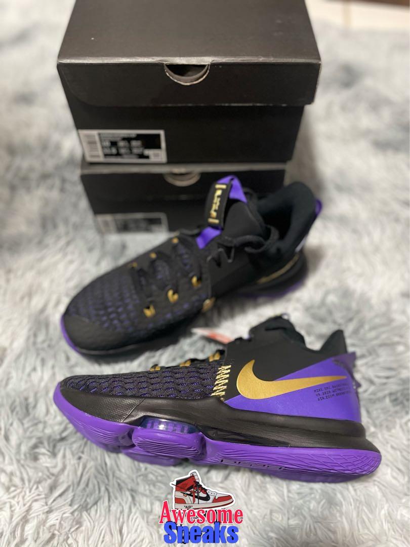 Lebron 15 black and purple top