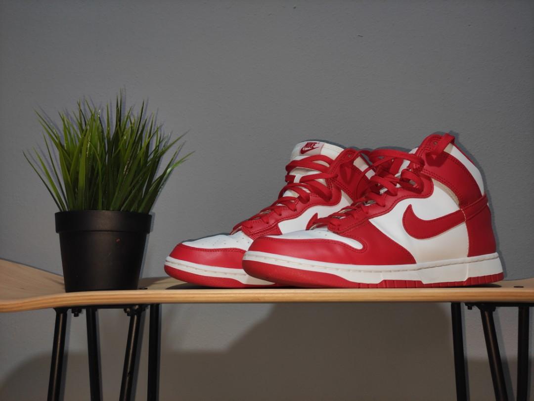 dunks high red