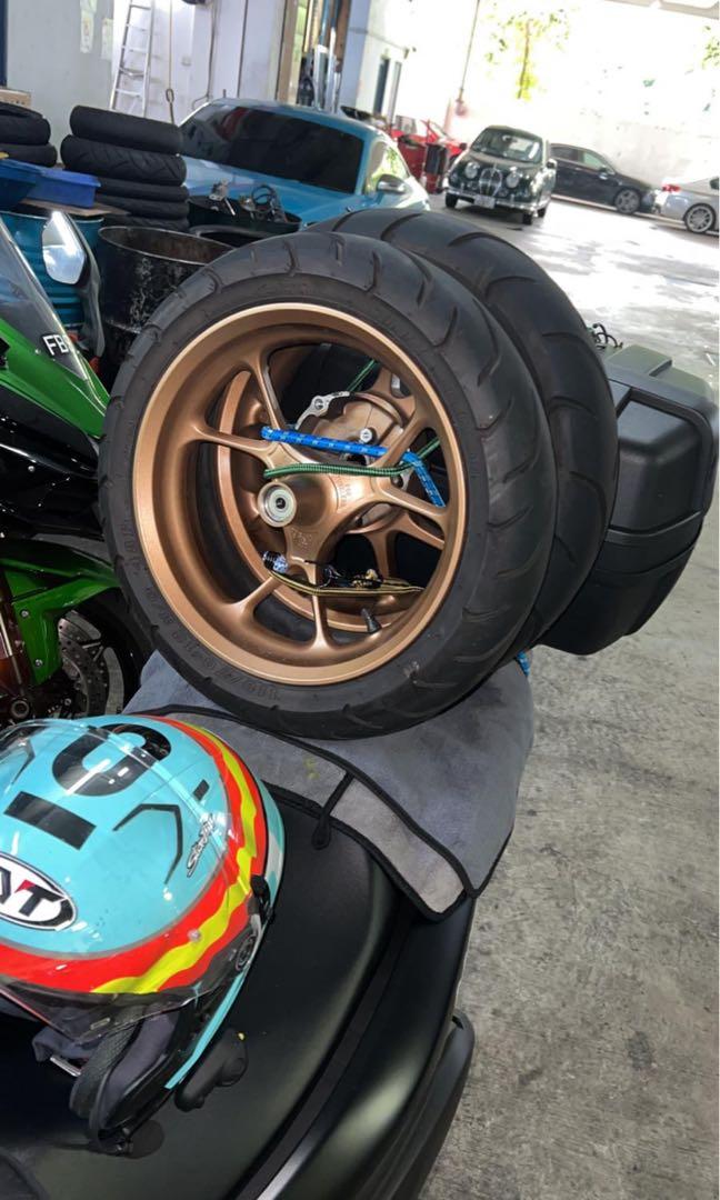 Nmax V2 Rims, Motorcycles, Motorcycle Accessories on Carousell