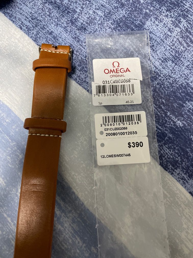 Omega Golden Brown Novonappa Leather NATO Strap Luxury Watches