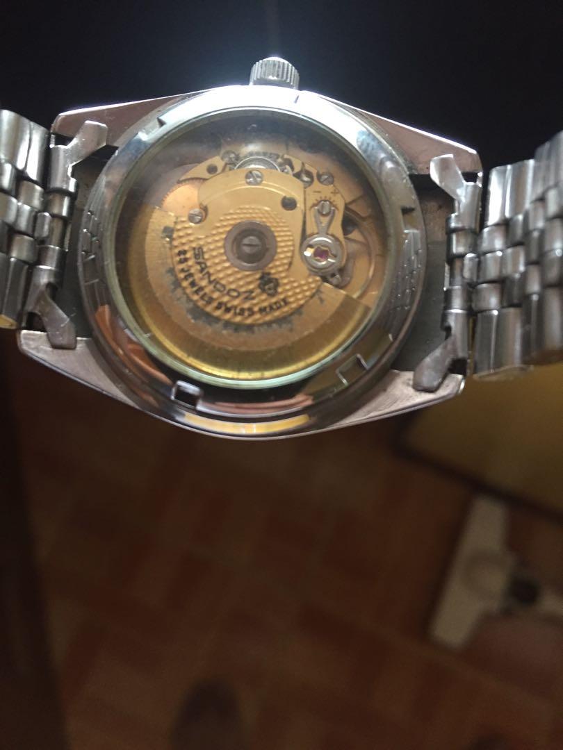 Original Sandoz Automatic Swiss ETA 25 Jewels, Men's Fashion, Watches