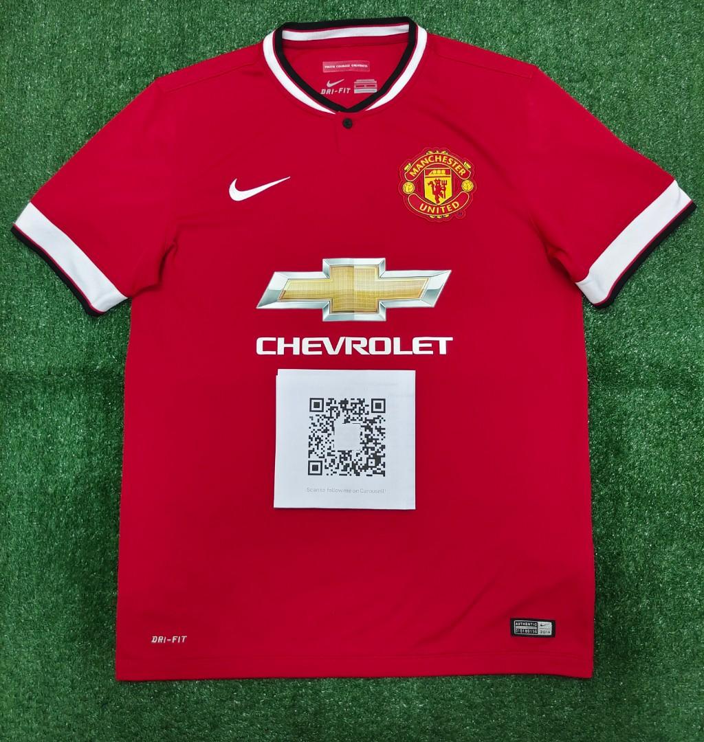 Original size M Manchester Utd jersey jersi Malaysia home 2014