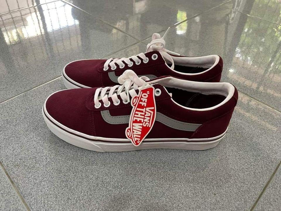 Vans off the wall red cheap shoes
