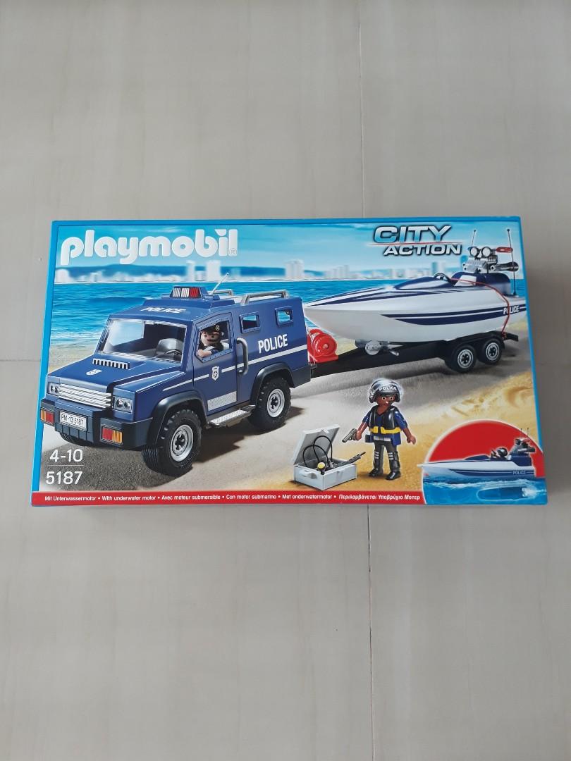 PLAYMOBIL City Action Police Truck with 5187, Hobbies Toys, Toys & Games on Carousell