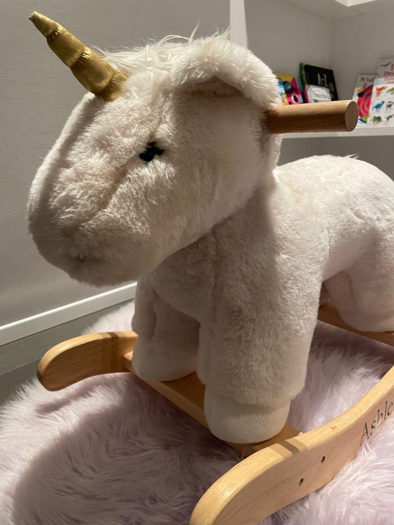 Pottery barn shop unicorn rocking horse