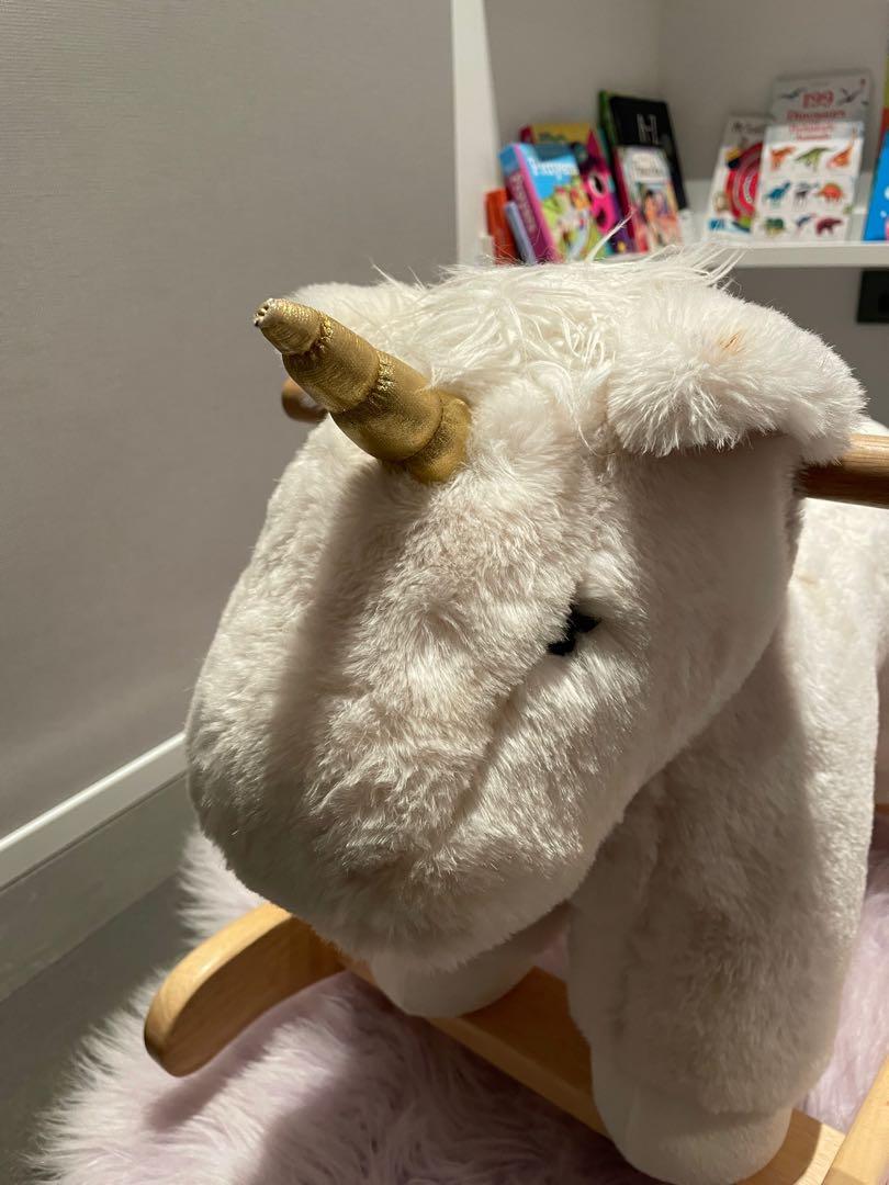 Pottery barn unicorn rocking horse top