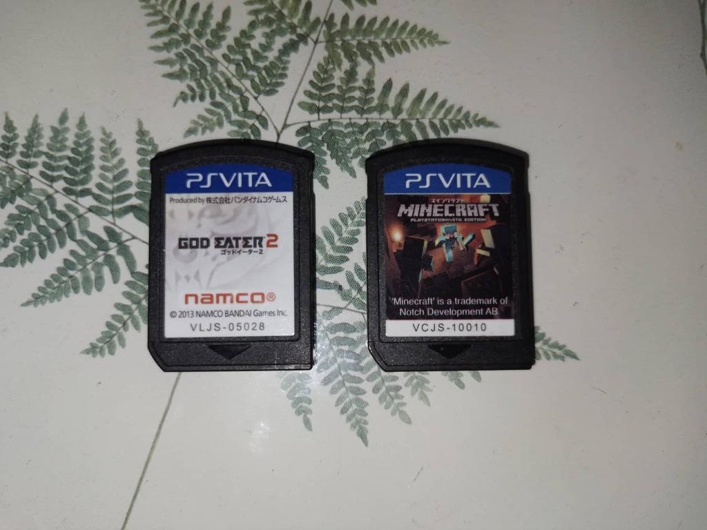 Ps Vita Namco God Eater 2 Minecraft Cartridge No Case Video Gaming Video Games Playstation On Carousell