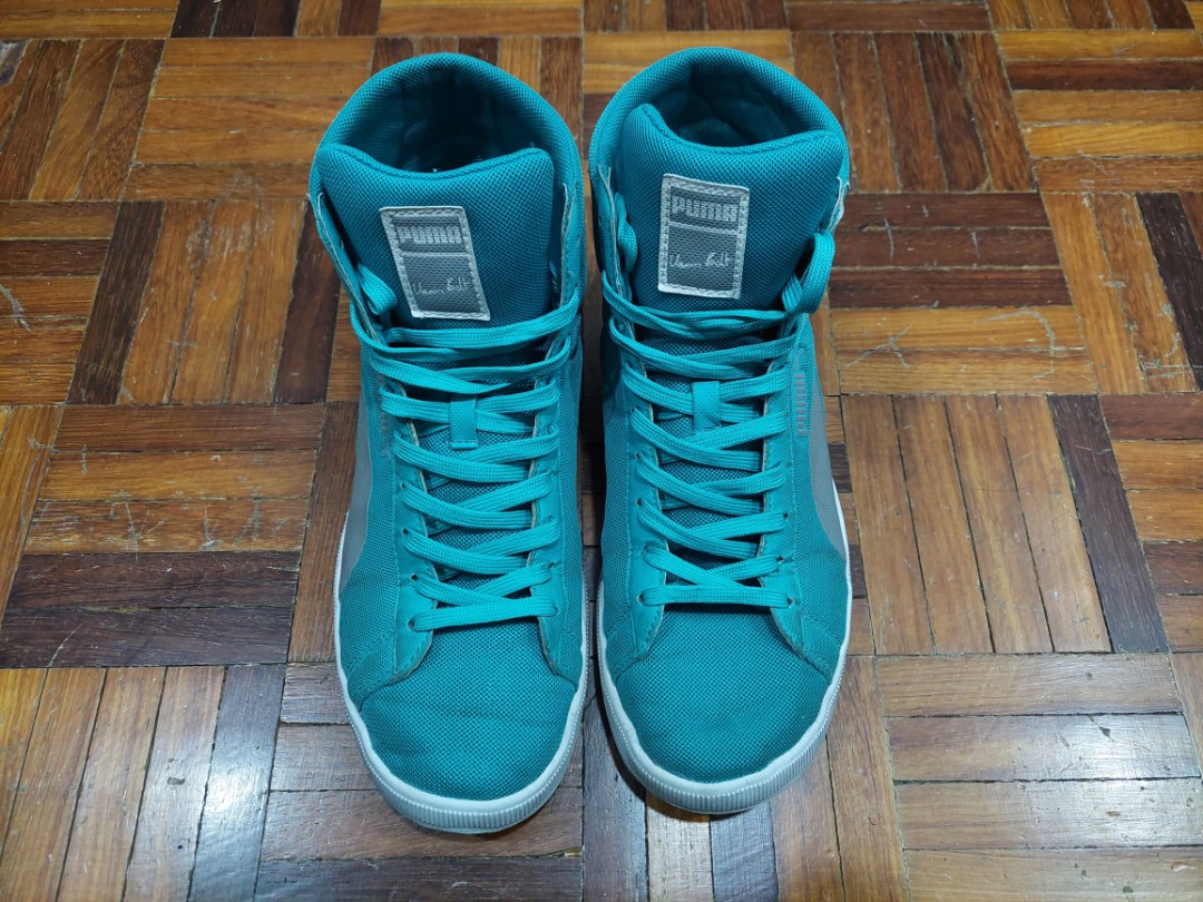 Puma Ussain Bolt Lite Green Mid Cut Sneaker
