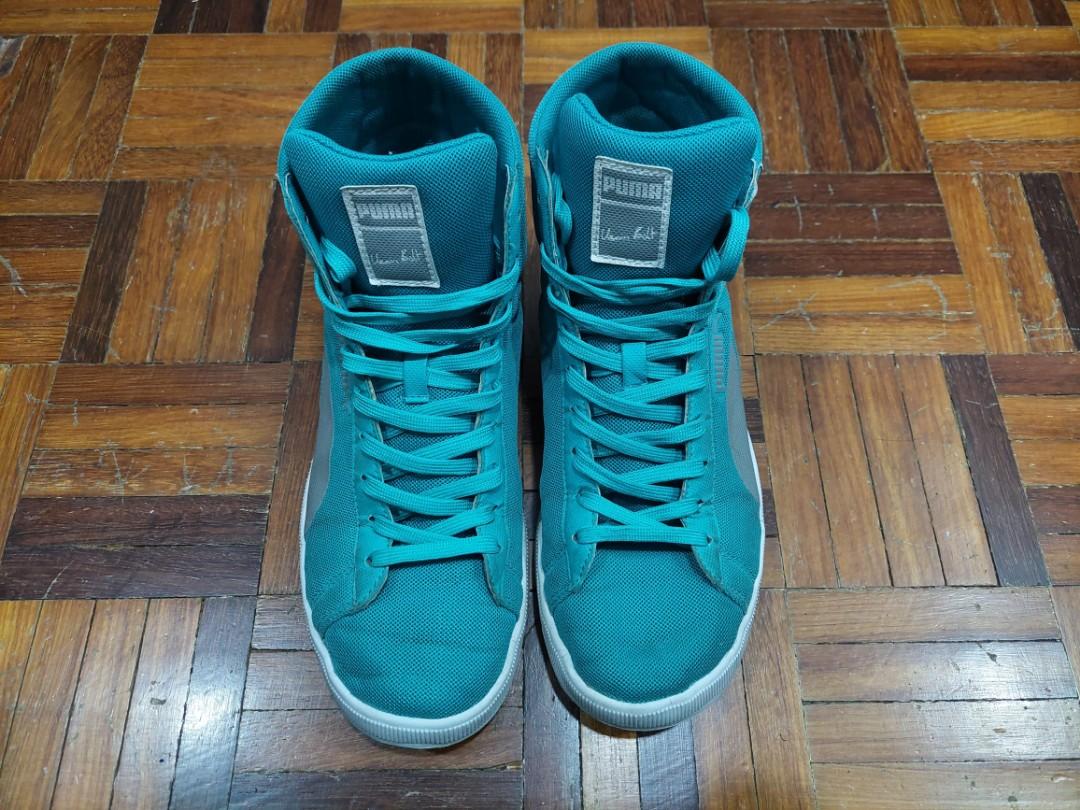 Puma Ussain Bolt Lite Green Mid Cut Sneaker
