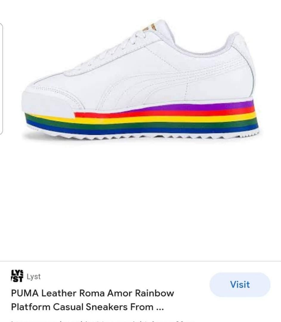 Puma Roma Amor Rainbow Wns, Women's Fashion, Footwear, Sneakers on