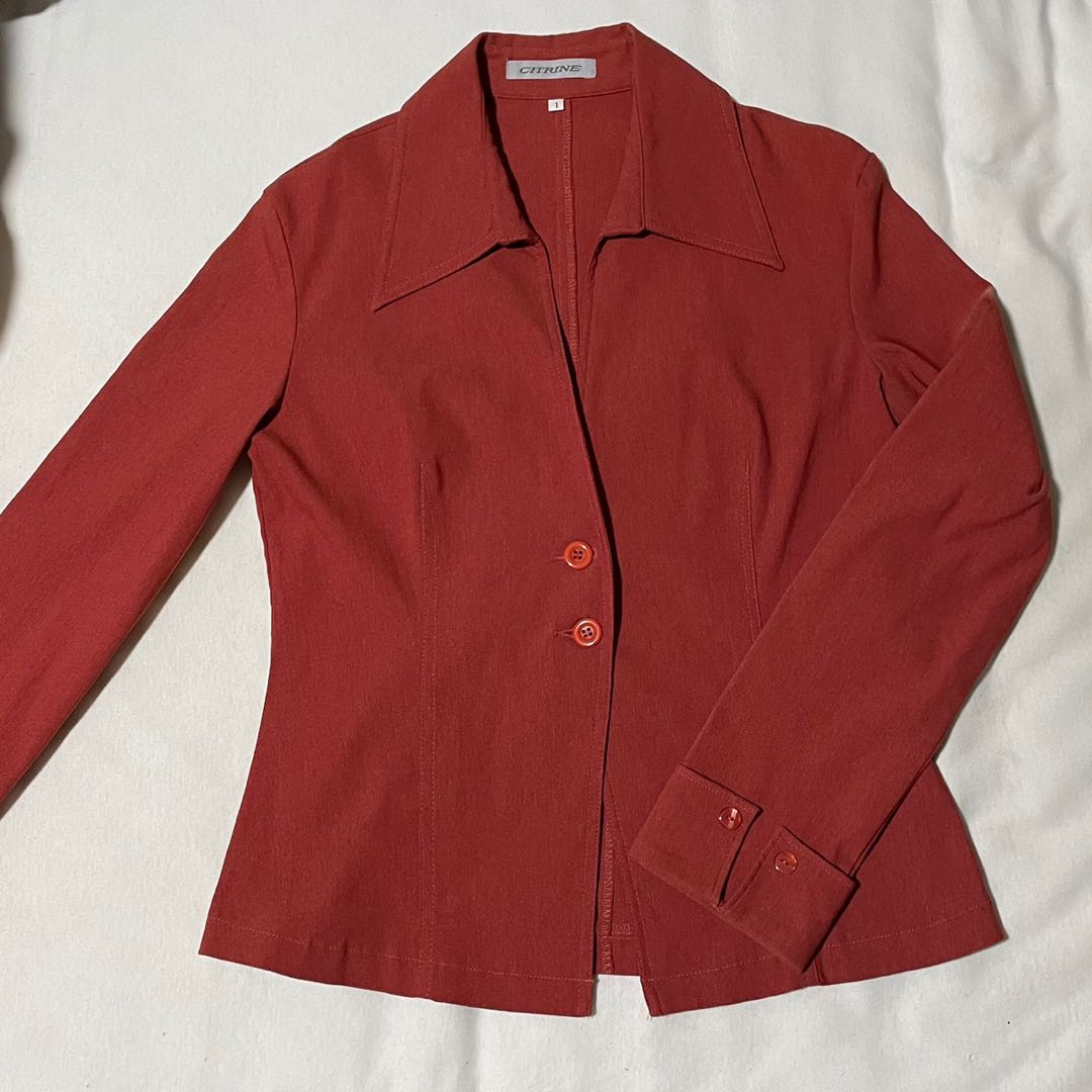 long fitted blazer