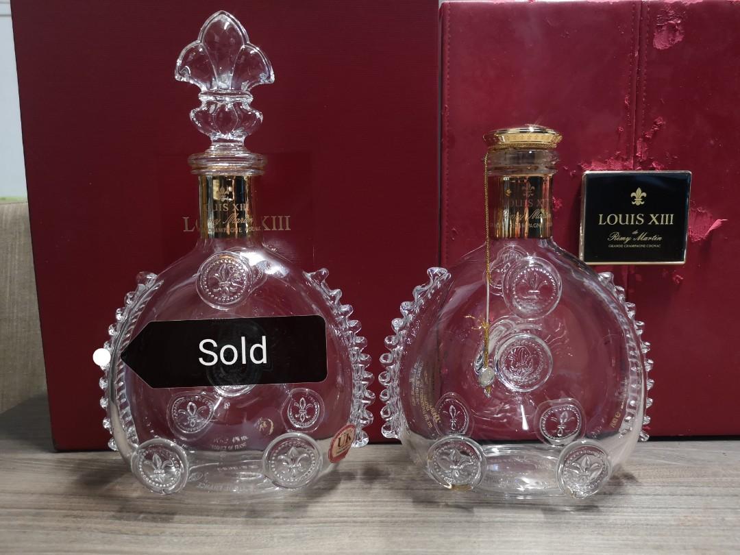 Remy Martin Louis XIII Empty Bottle Collection, Food & Drinks, Beverages on  Carousell