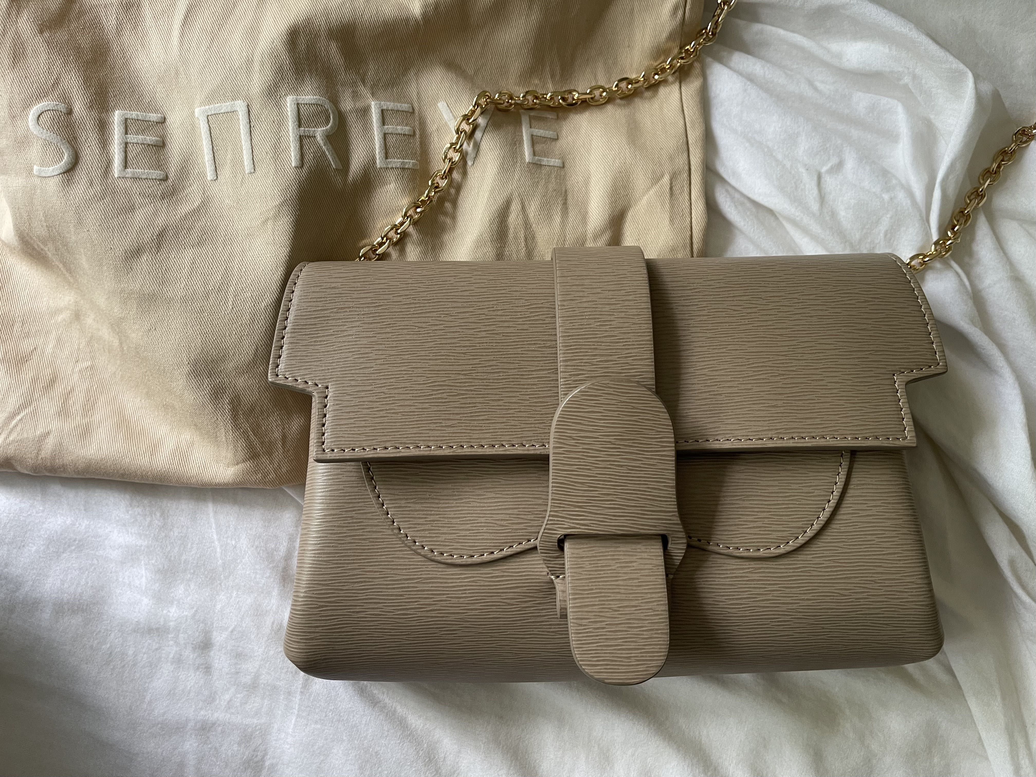 Senreve Aria Belt Bag Latte GHW Women s Fashion Bags Wallets