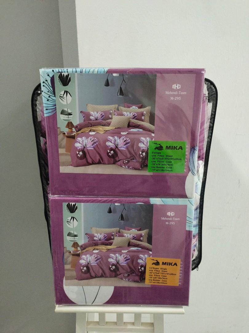 Single / Super single bedsheets with comfoter set, Furniture & Home Living, Furniture, Other