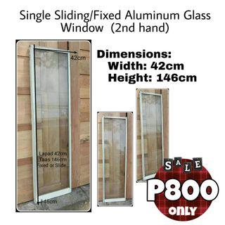 Single Sliding/Fixed Aluminum Glass Window
