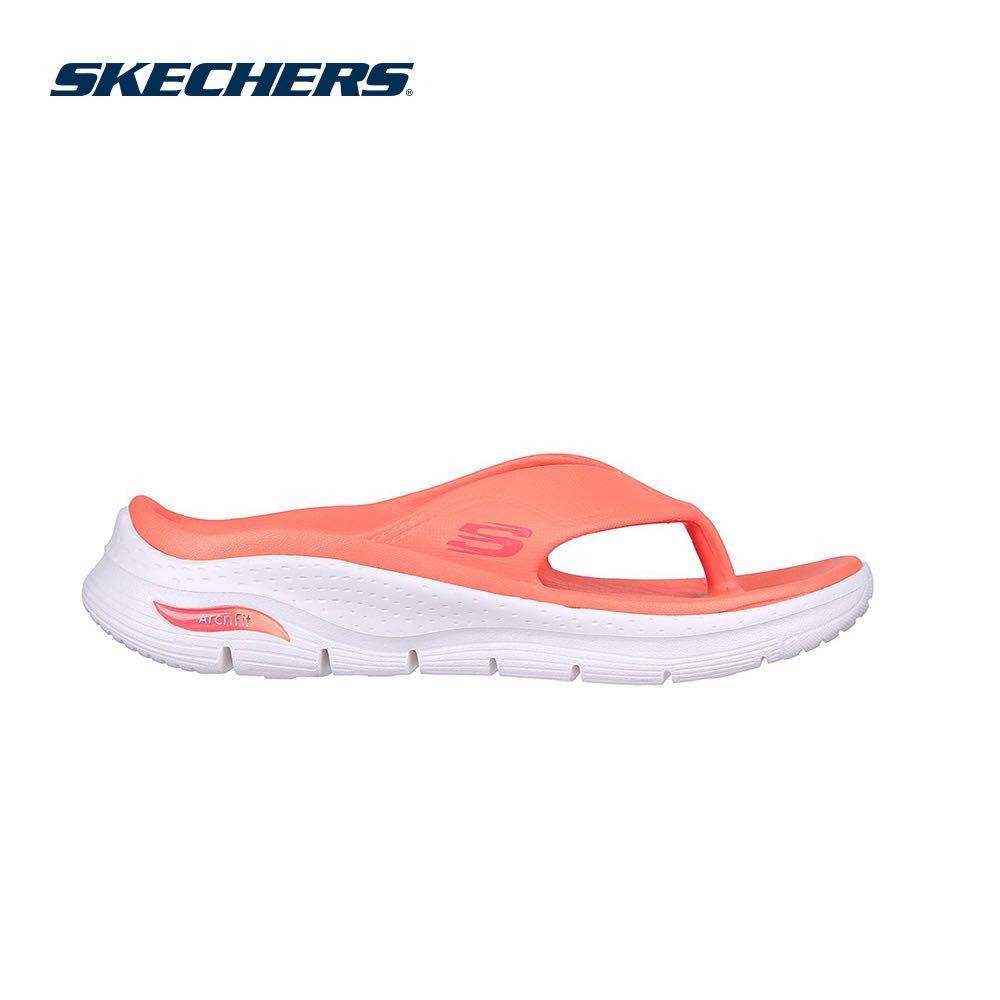 Red skechers sandals online