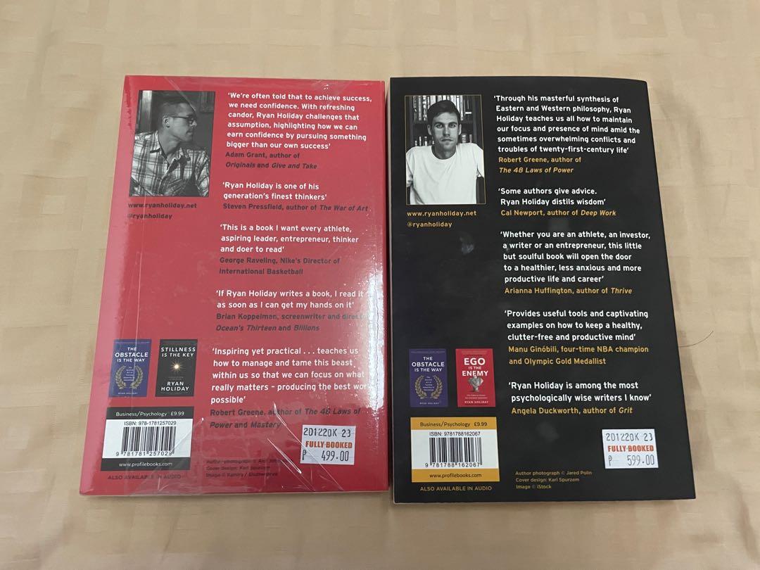 Stillness is the Key & Ego is the Enemy (Category: Storybooks) located in Makati City. Submitted by nadrojan (Listing ID 1171359959, Image 2). Description: Stillness is the Key & Ego is the the Enemy Ryan Holiday Condition: Brand new RFS: Decluttering Shipping c/o buyer Mode of payment: GCash, BDO, BPI.