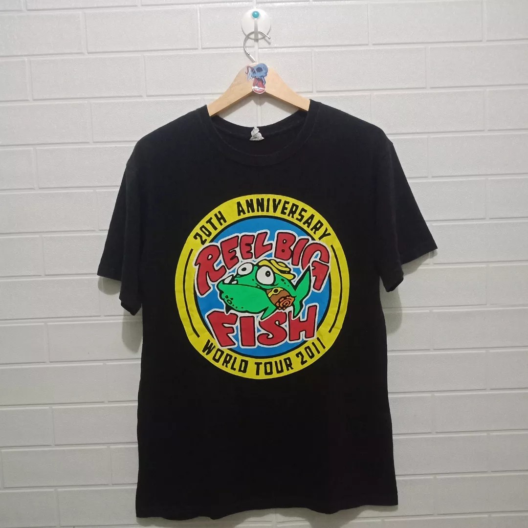 T Shirt Kaos band REEL BIG FISH Orginal, Fesyen Pria, Pakaian