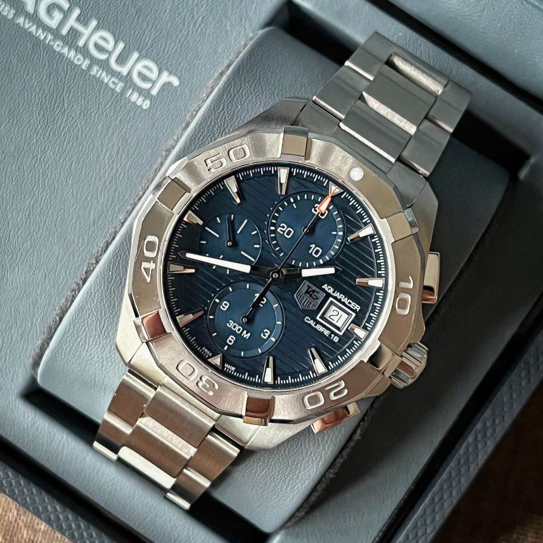 Tag heuer aquaracer on sale calibre 16 blue dial