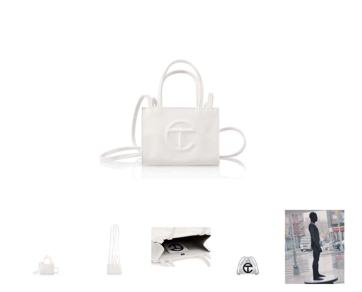 Telfar Small White Shopping Bag, Women's Fashion, Bags & Wallets ...