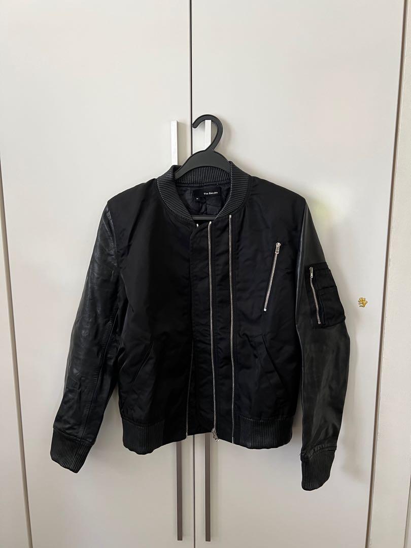 The kooples leather bomber jacket online