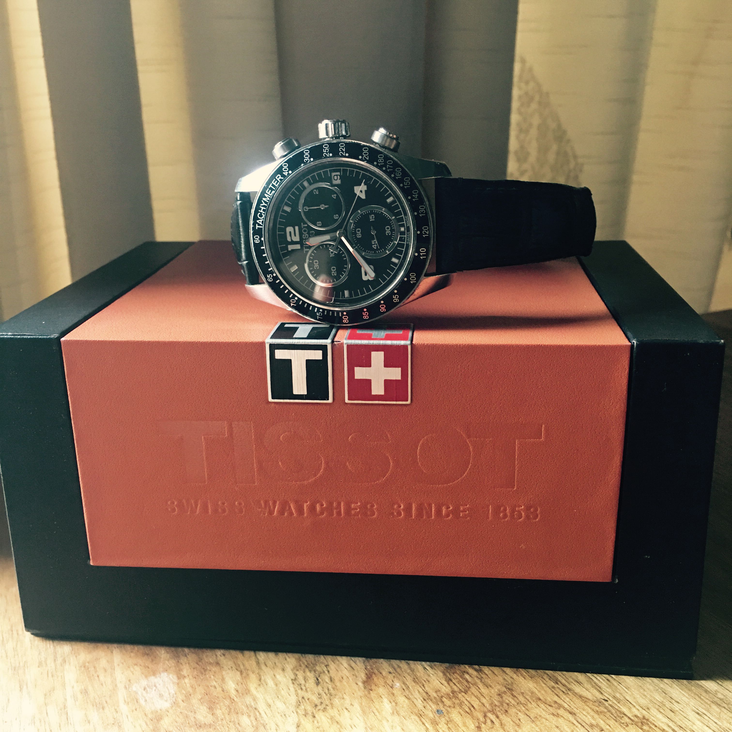 Tissot tachymeter black deals